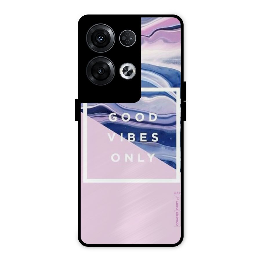 Pastel Color Vibes Metal Back Case for Oppo Reno8 Pro 5G