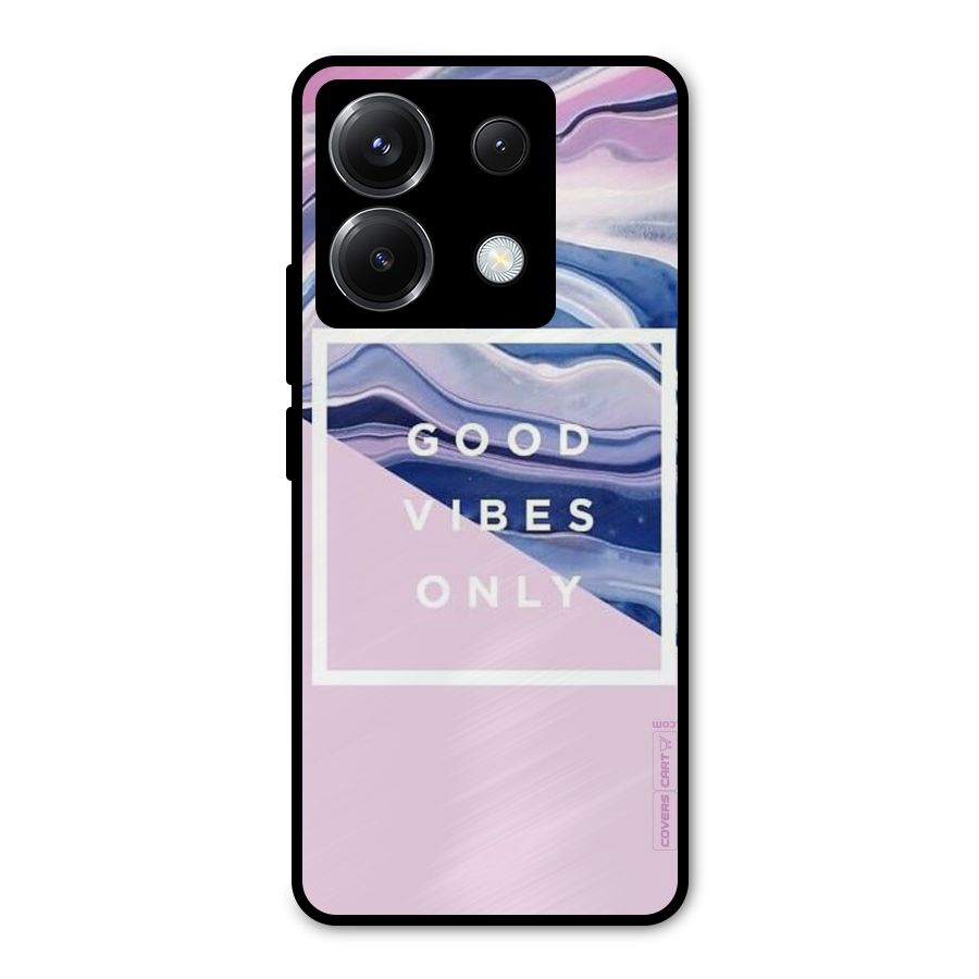 Pastel Color Vibes Metal Back Case for Poco X6