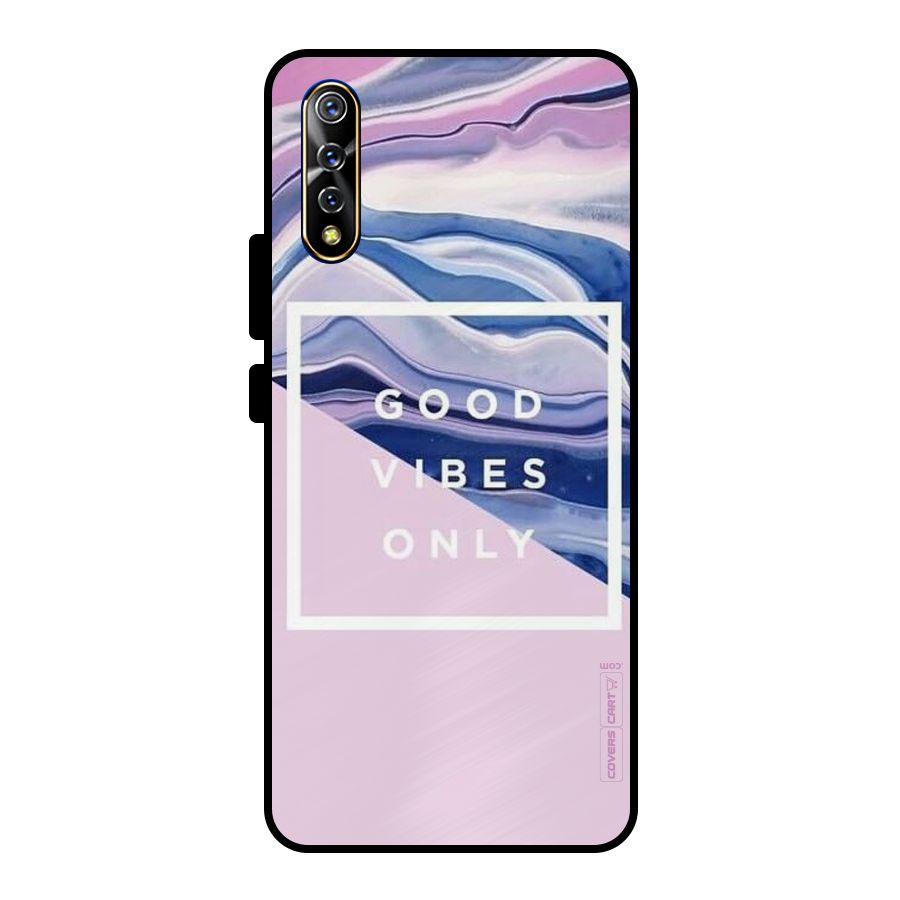Pastel Color Vibes Metal Back Case for Vivo S1