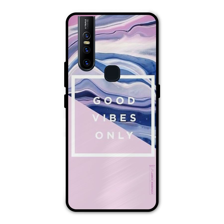 Pastel Color Vibes Metal Back Case for Vivo V15