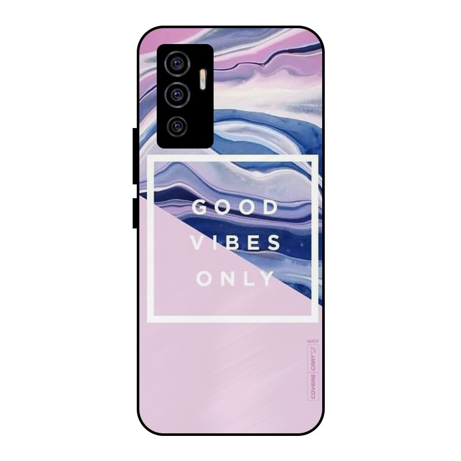 Pastel Color Vibes Metal Back Case for Vivo V23e