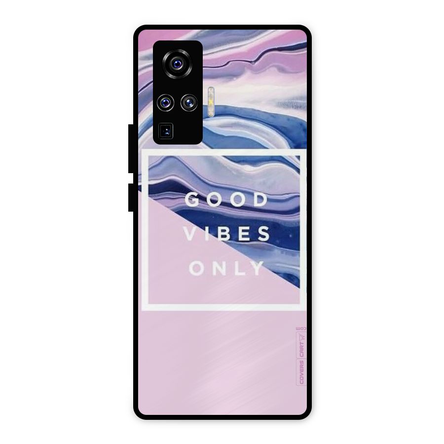 Pastel Color Vibes Metal Back Case for Vivo X50 Pro