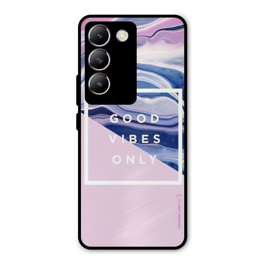 Pastel Color Vibes Metal Back Case for Vivo Y200e