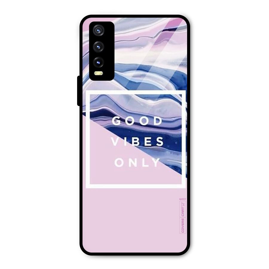 Pastel Color Vibes Metal Back Case for Vivo Y20g