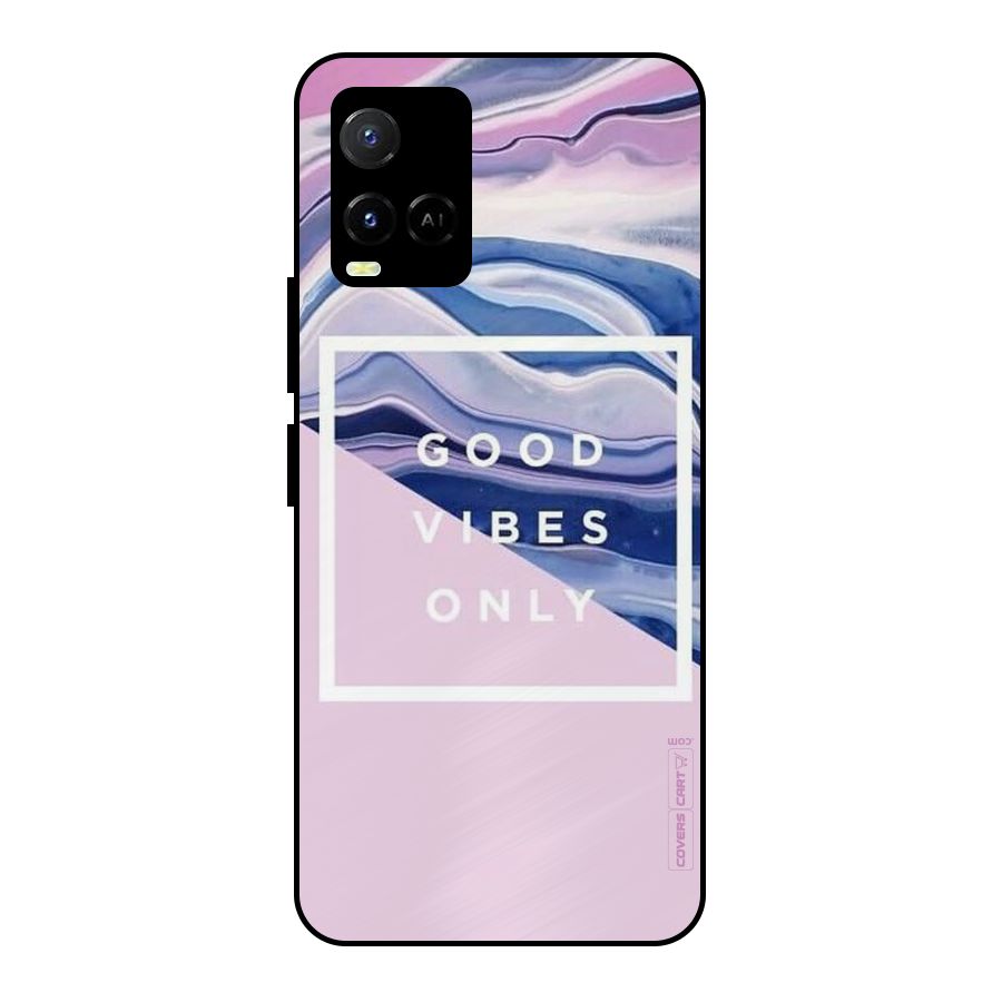 Pastel Color Vibes Metal Back Case for Vivo Y21T