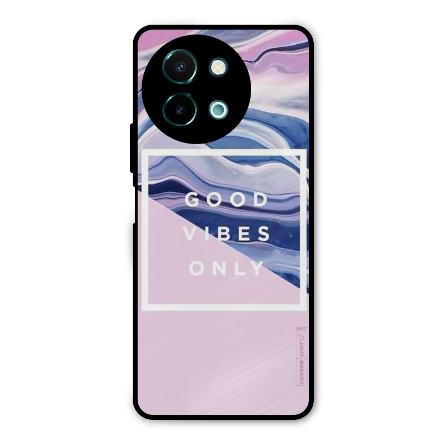 Pastel Color Vibes Metal Back Case for Vivo Y58
