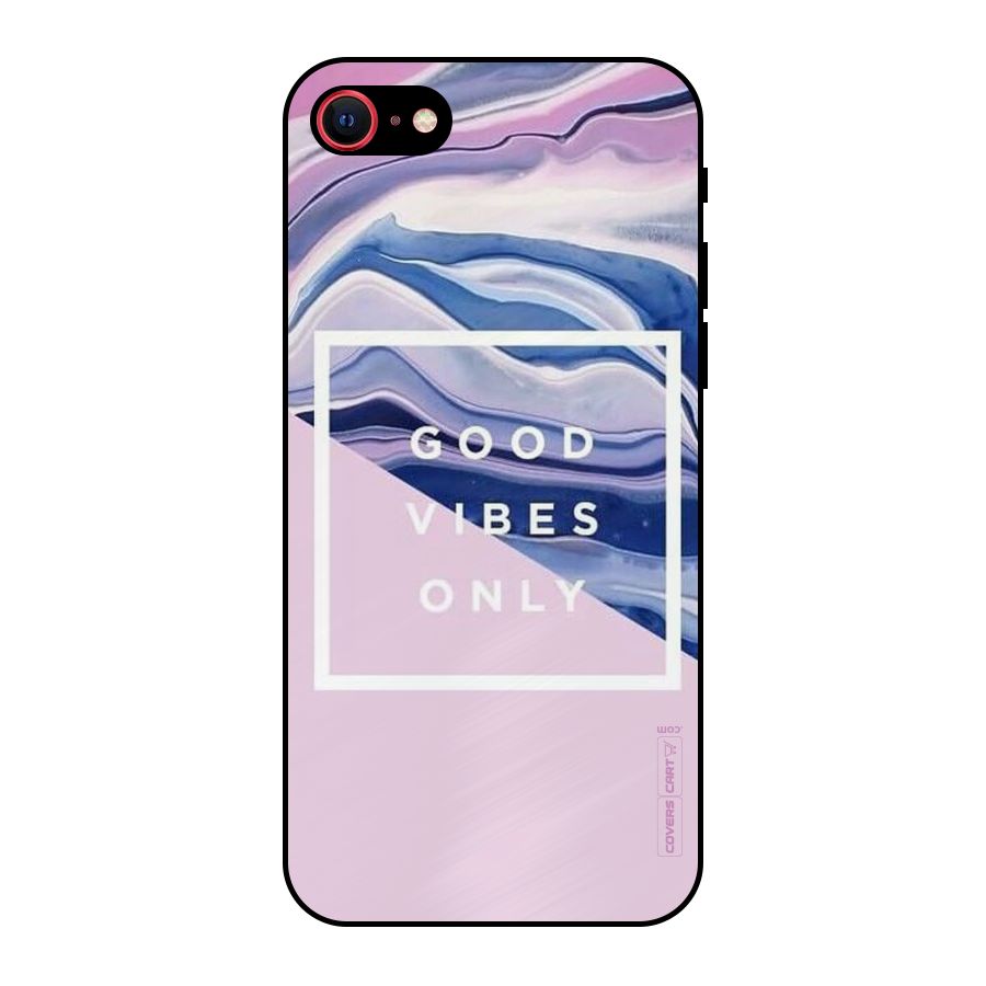 Pastel Color Vibes Metal Back Case for iPhone SE 2020
