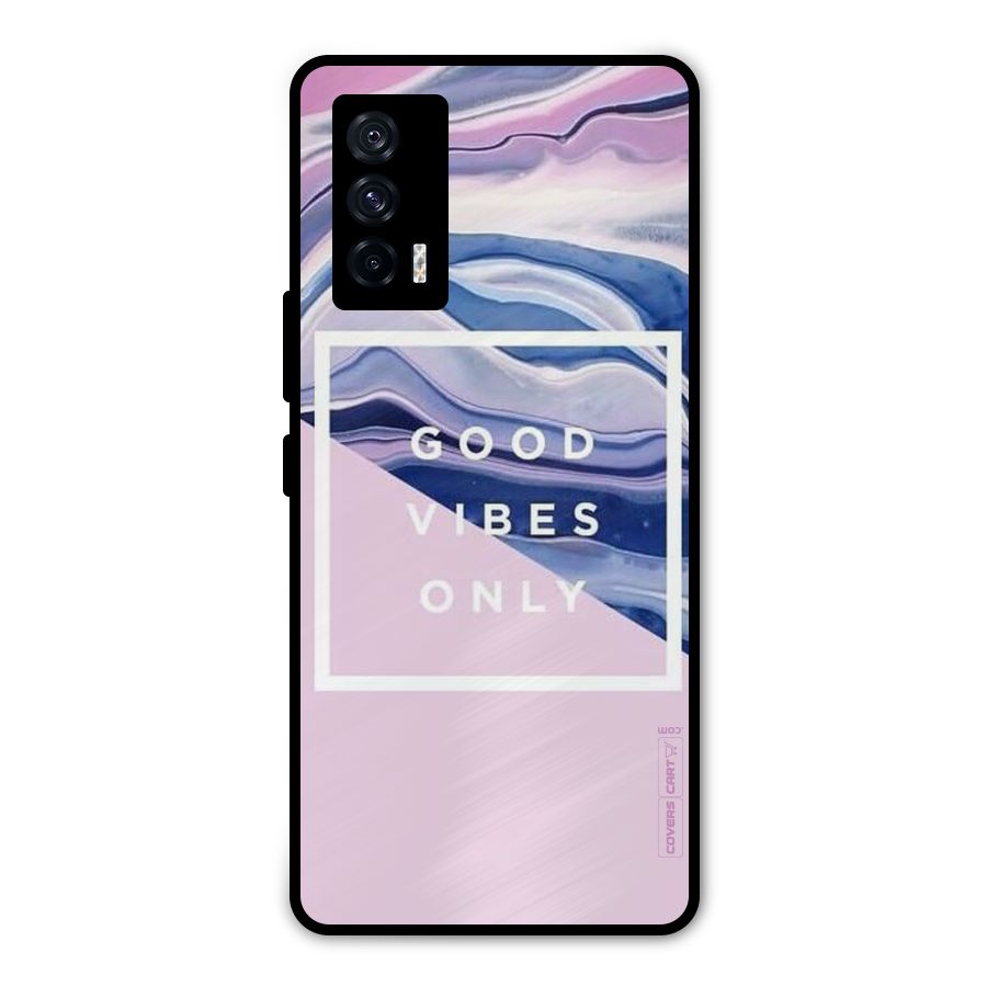 Pastel Color Vibes Metal Back Case for iQOO 7 5G