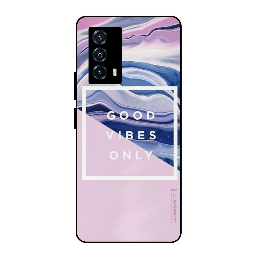 Pastel Color Vibes Metal Back Case for iQOO Z5