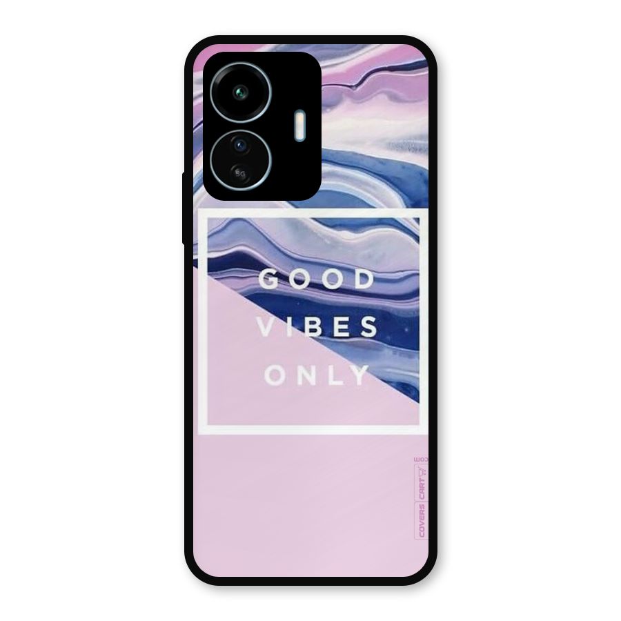 Pastel Color Vibes Metal Back Case for vivo iQOO Z6 Lite 5G