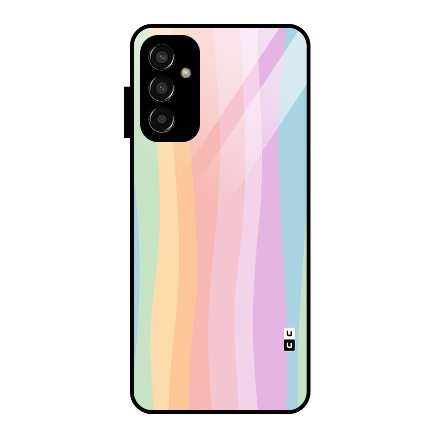 Pastel Curves Glass Back Case for Galaxy F13