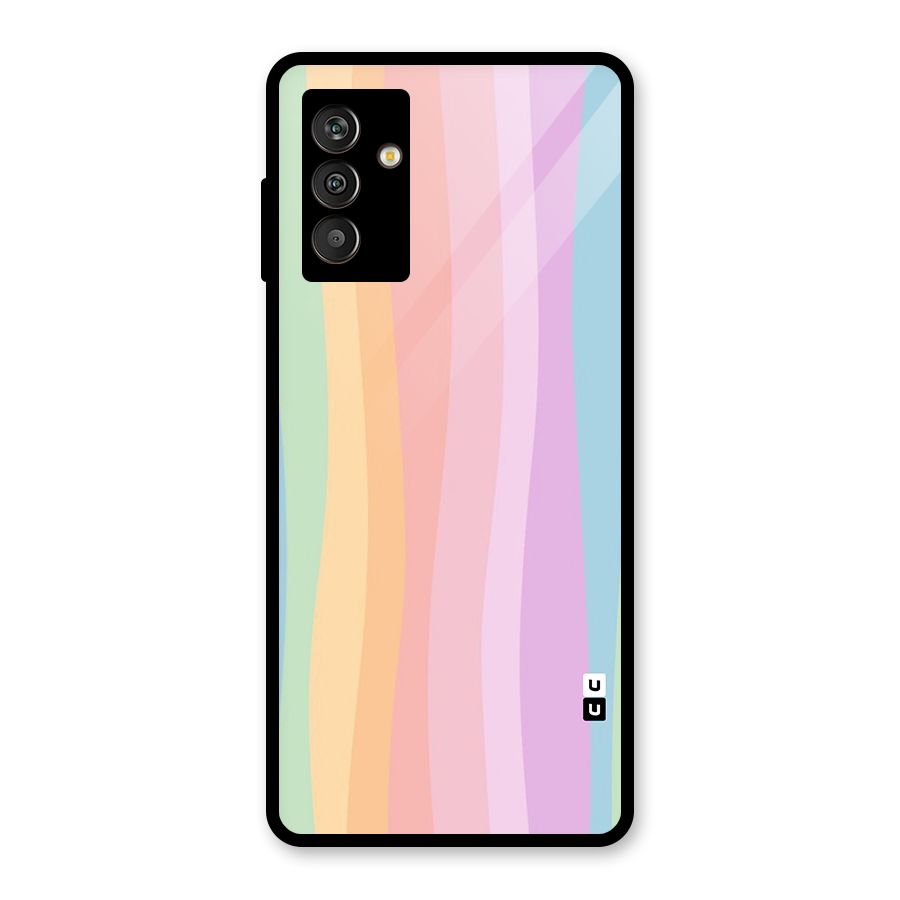 Pastel Curves Glass Back Case for Galaxy M13