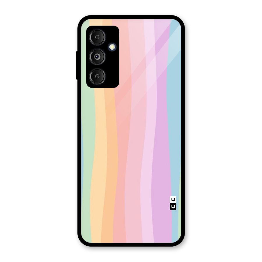 Pastel Curves Glass Back Case for Galaxy M14 5G
