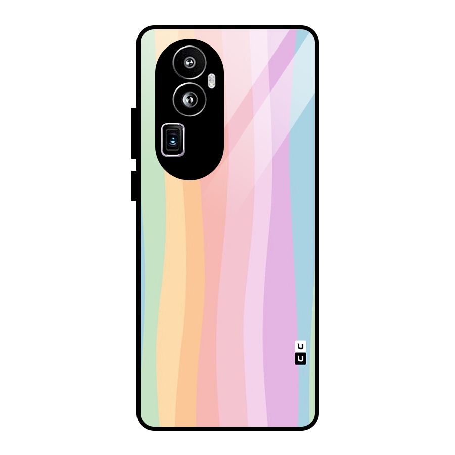 Pastel Curves Glass Back Case for Oppo Reno10 Pro Plus