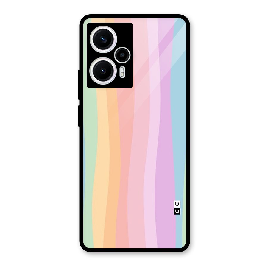 Pastel Curves Glass Back Case for Poco F5