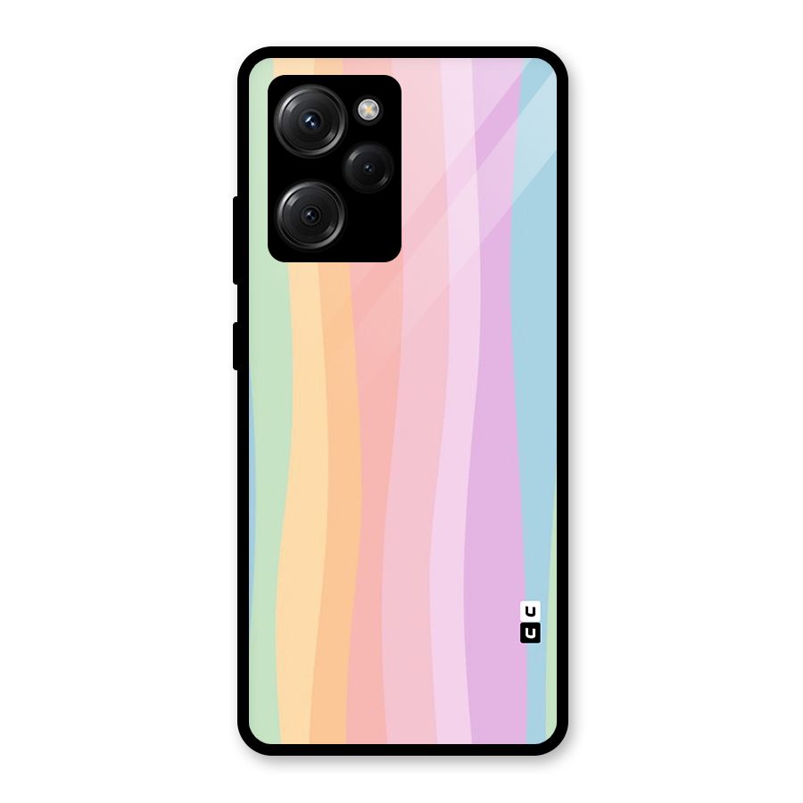 Pastel Curves Glass Back Case for Poco X5 Pro