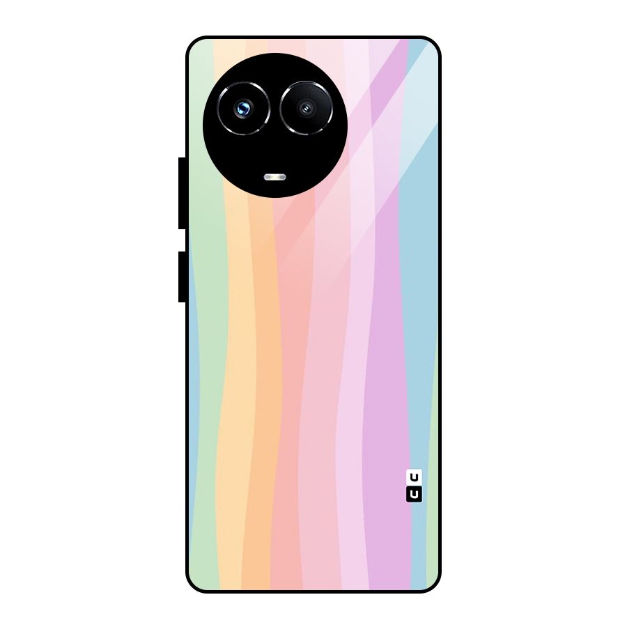Pastel Curves Glass Back Case for Realme Narzo 60X