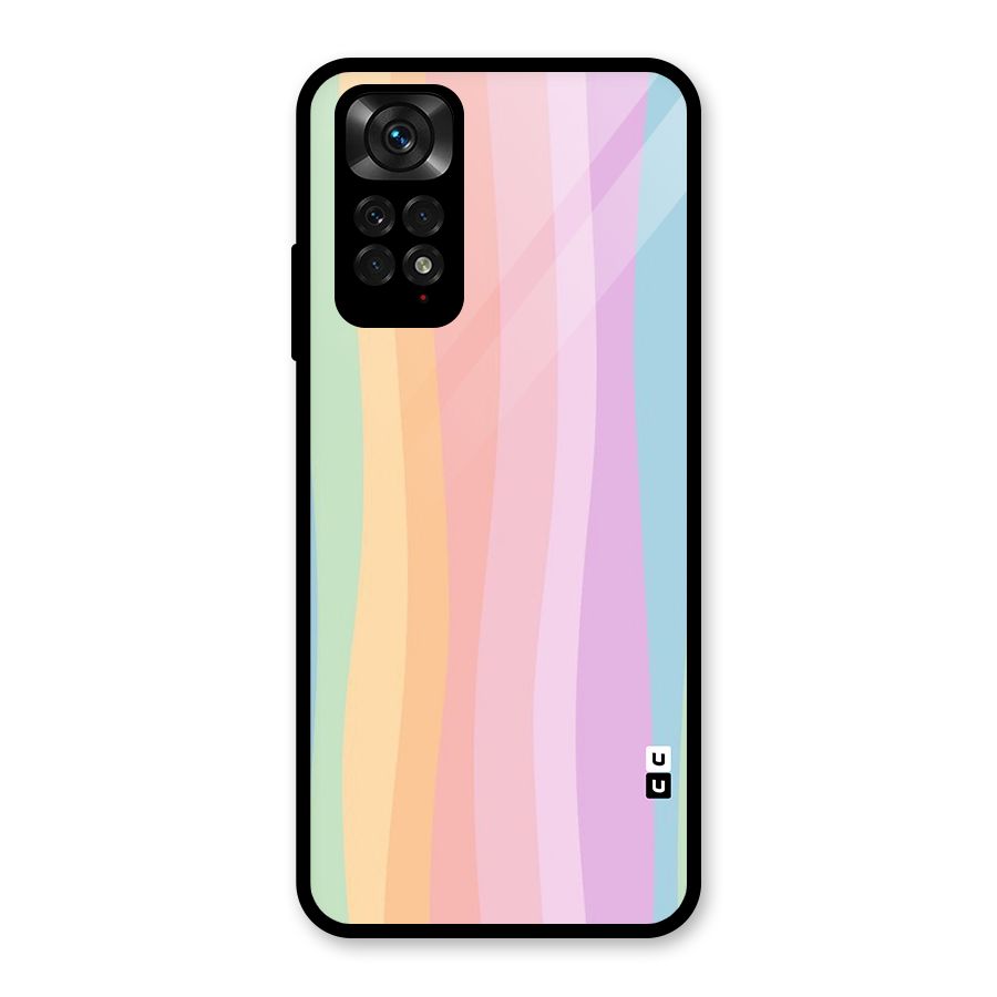 Pastel Curves Glass Back Case for Redmi Note 11S