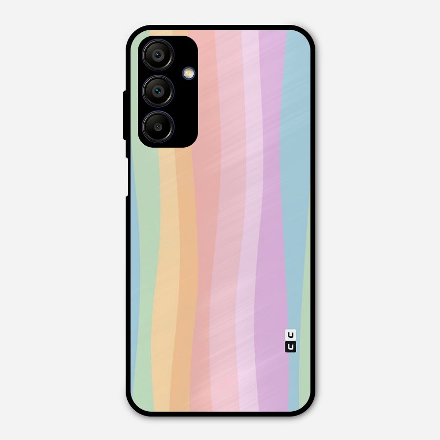 Pastel Curves Metal Back Case for Galaxy A15 5G