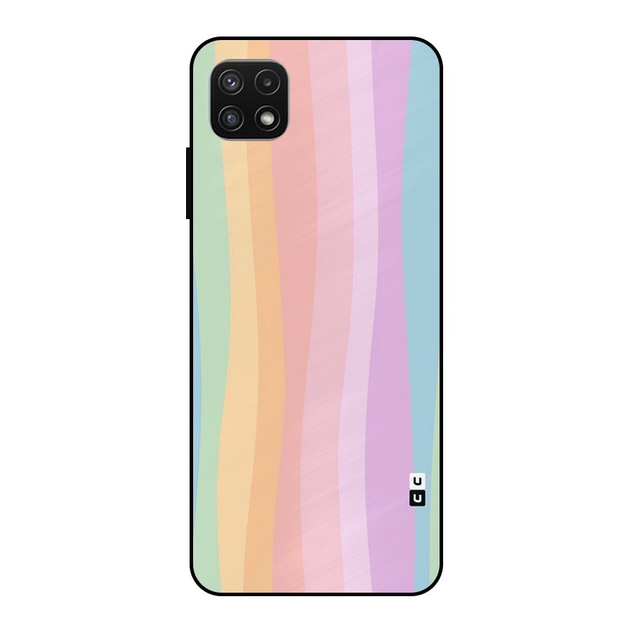 Pastel Curves Metal Back Case for Galaxy A22 5G