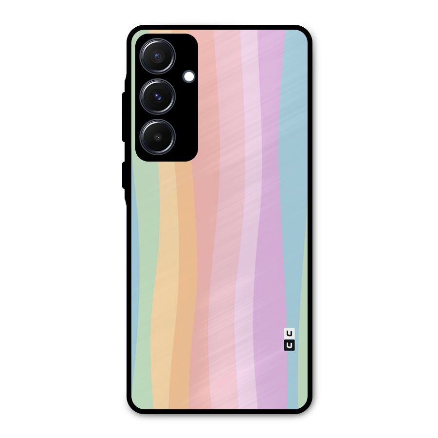 Pastel Curves Metal Back Case for Galaxy A55