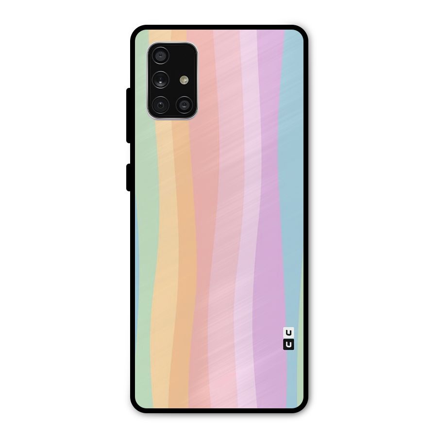 Pastel Curves Metal Back Case for Galaxy A71