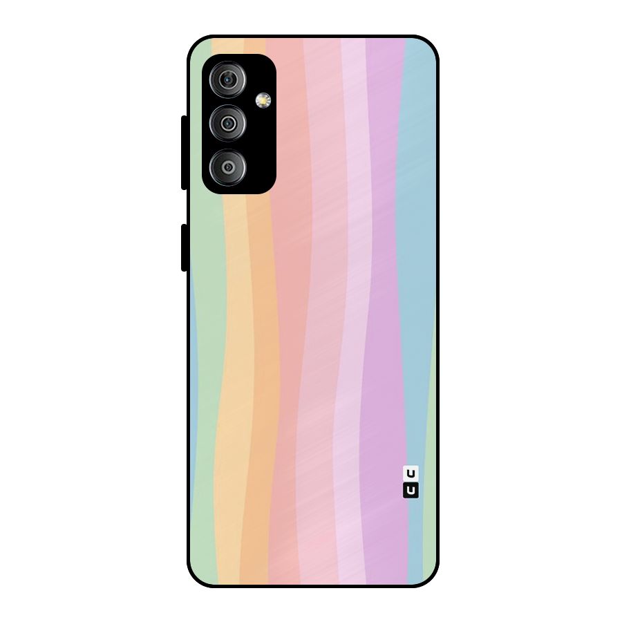 Pastel Curves Metal Back Case for Galaxy F23
