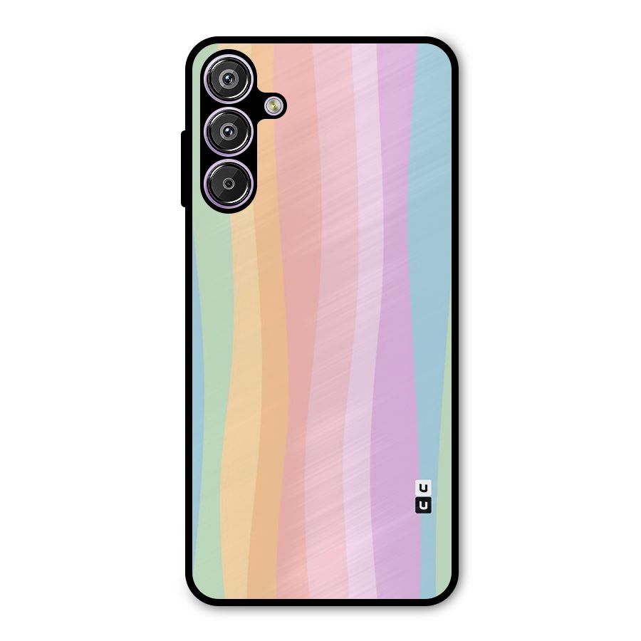 Pastel Curves Metal Back Case for Galaxy M15
