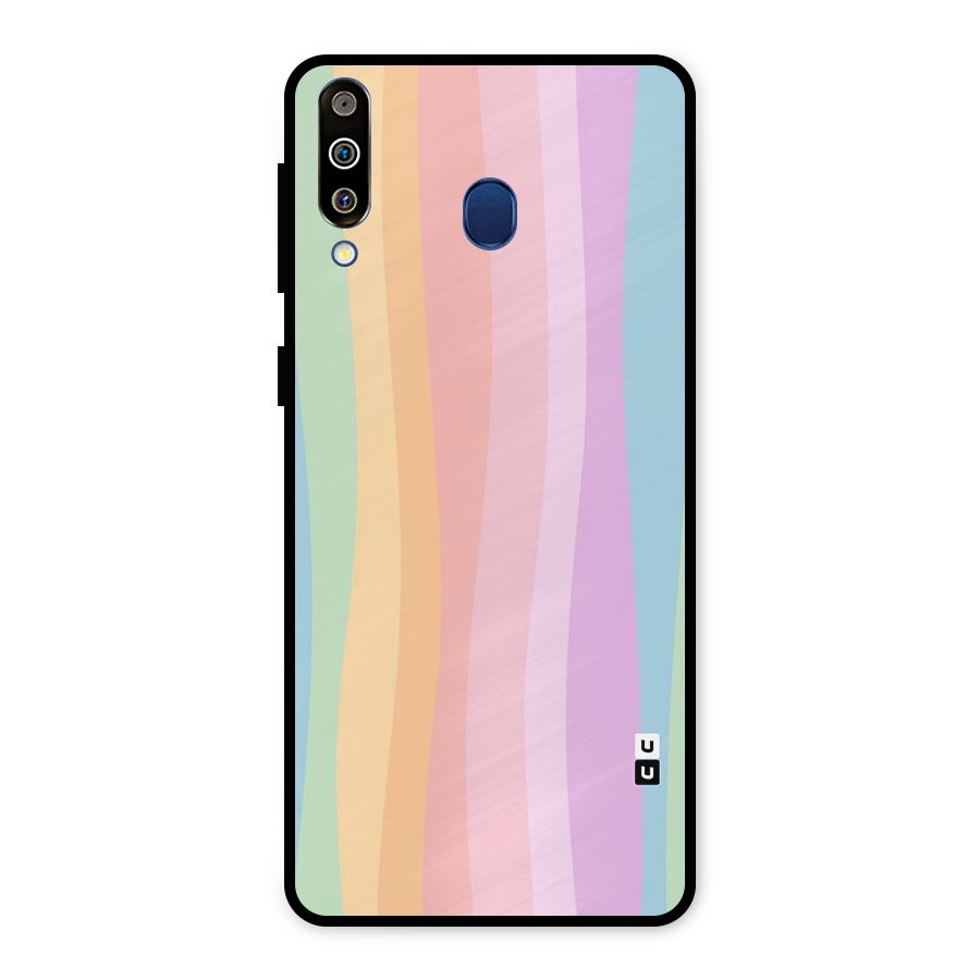 Pastel Curves Metal Back Case for Galaxy M30