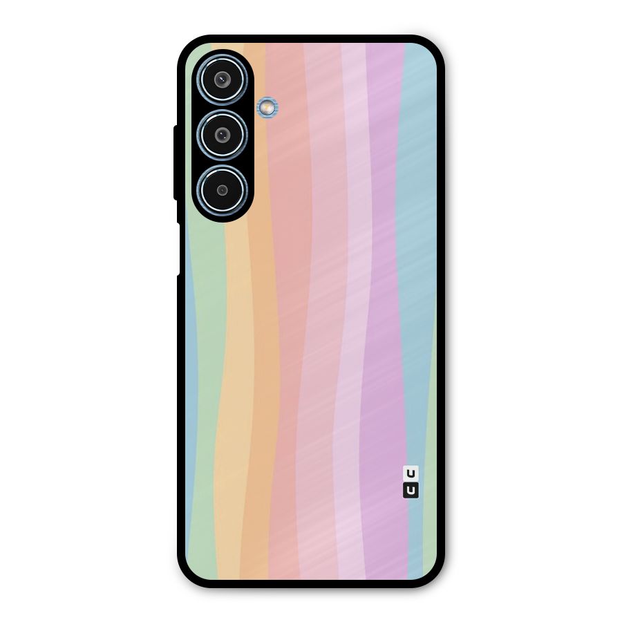 Pastel Curves Metal Back Case for Galaxy M35