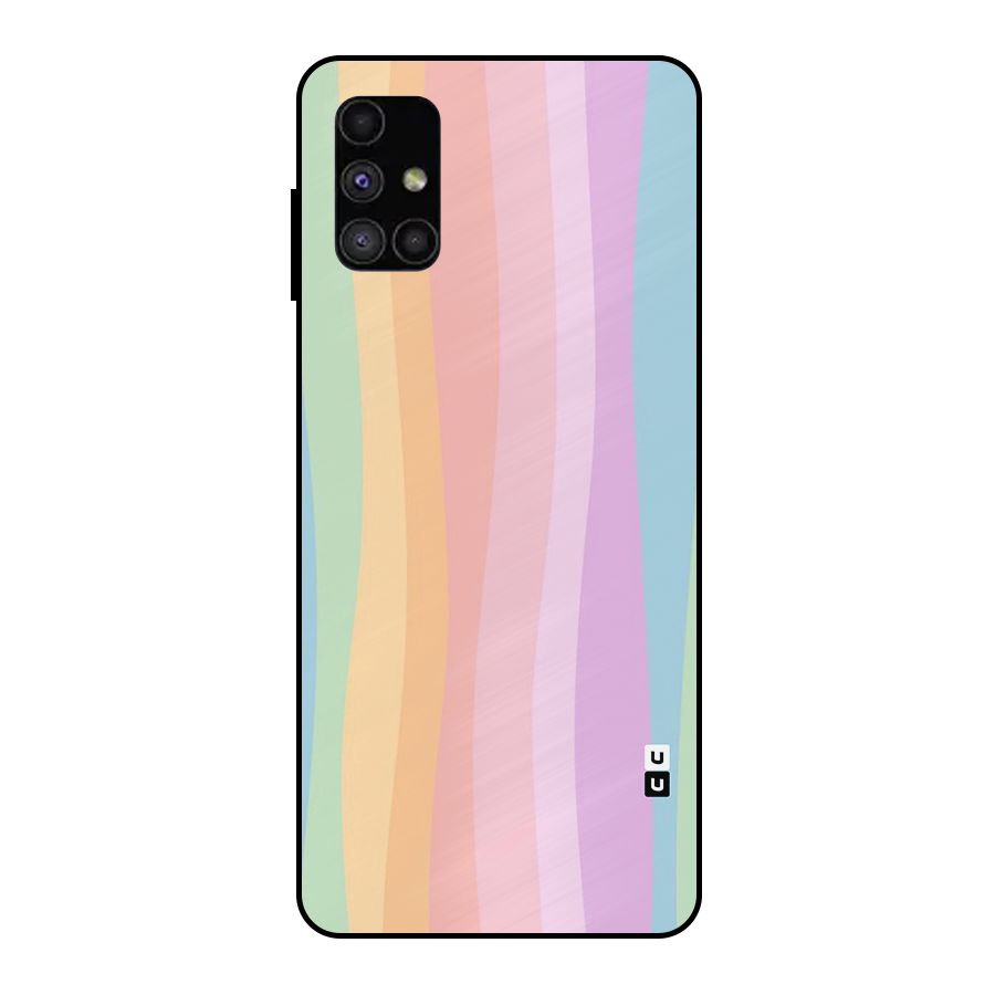 Pastel Curves Metal Back Case for Galaxy M51
