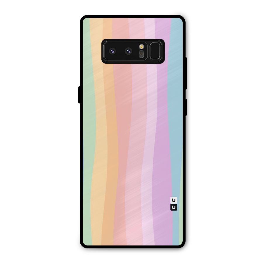 Pastel Curves Metal Back Case for Galaxy Note 8