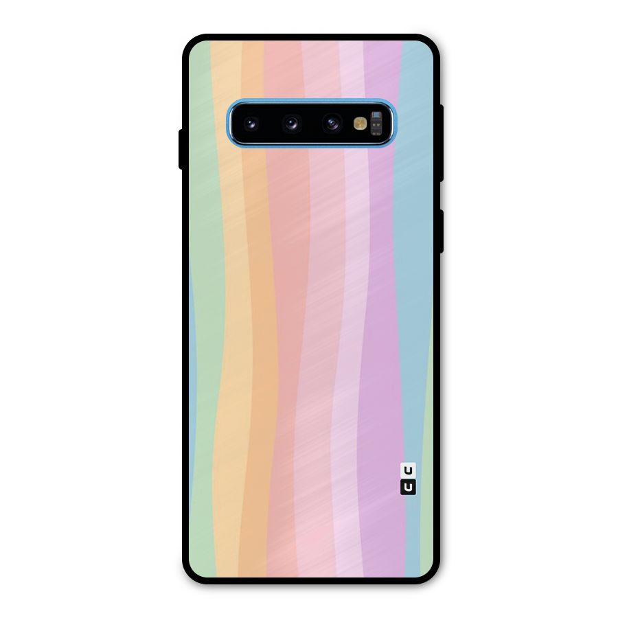 Pastel Curves Metal Back Case for Galaxy S10