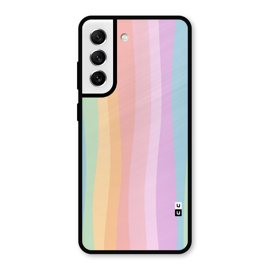 Pastel Curves Metal Back Case for Galaxy S21 FE 5G
