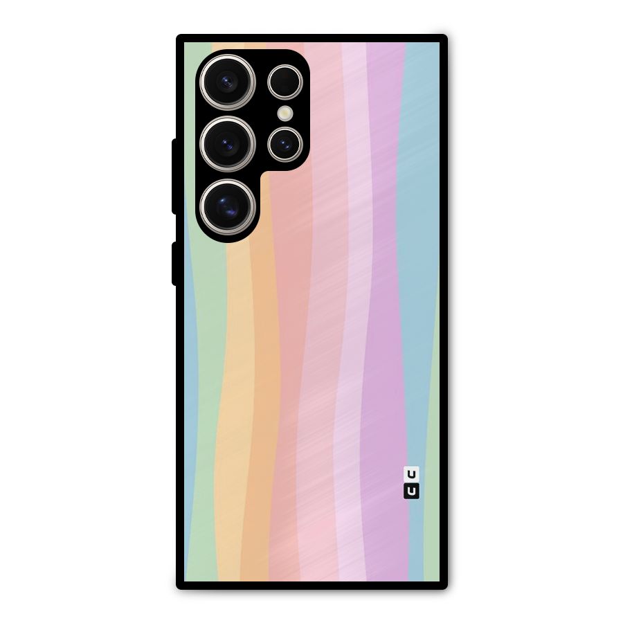 Pastel Curves Metal Back Case for Galaxy S24 Ultra