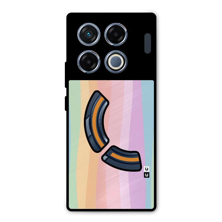 Pastel Curves Metal Back Case for Infinix GT 20 Pro