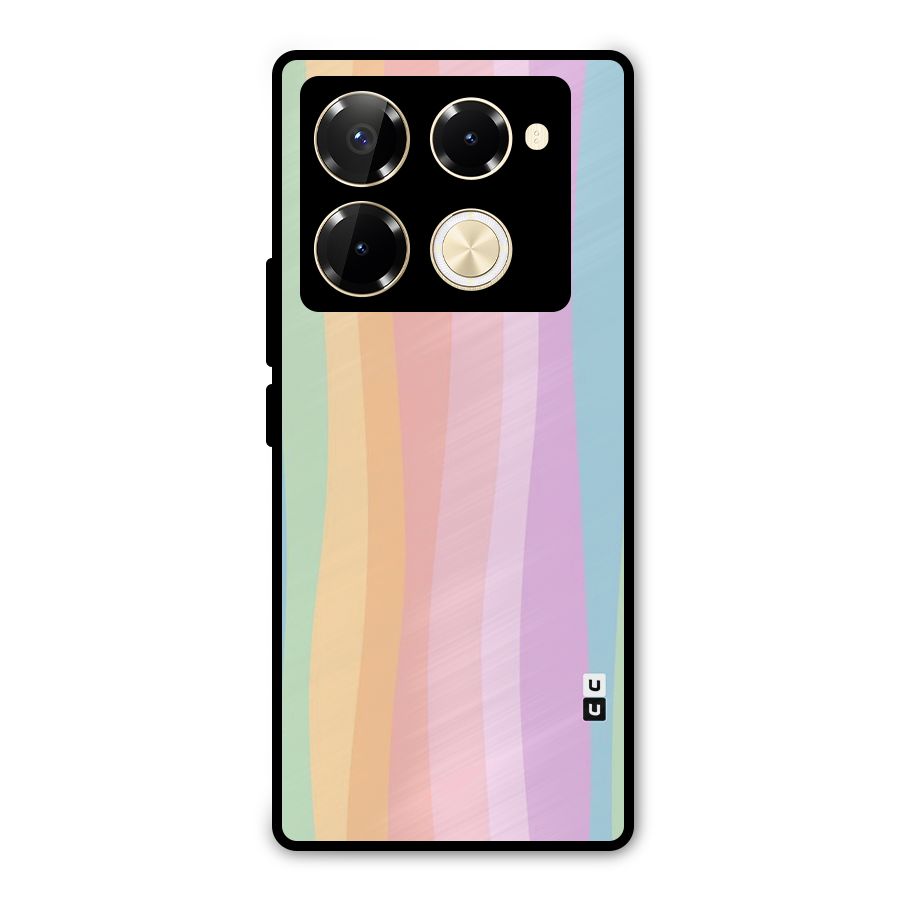 Pastel Curves Metal Back Case for Infinix Note 40 Pro Plus