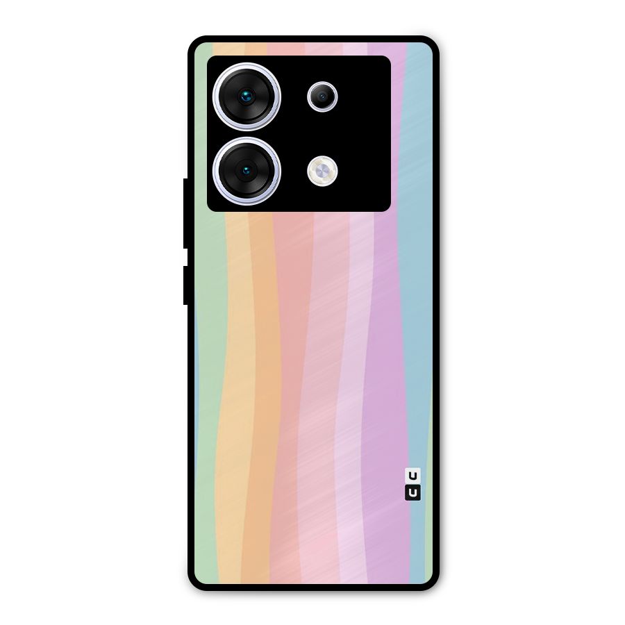 Pastel Curves Metal Back Case for Infinix Zero 30 5G