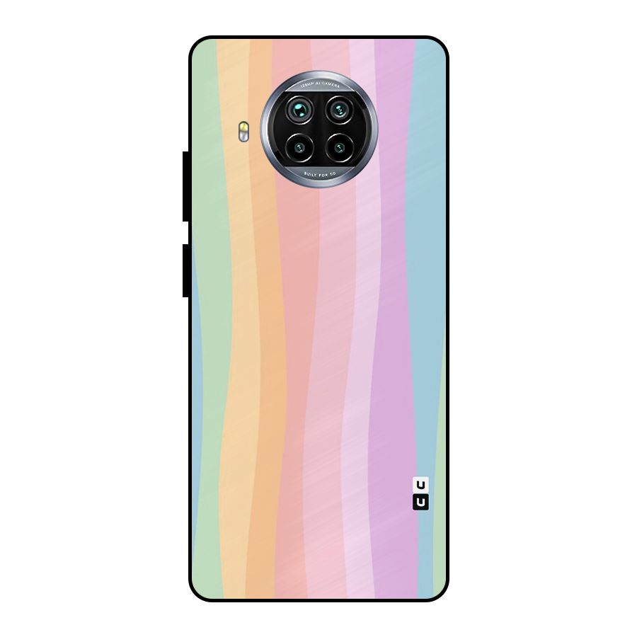 Pastel Curves Metal Back Case for Mi 10i