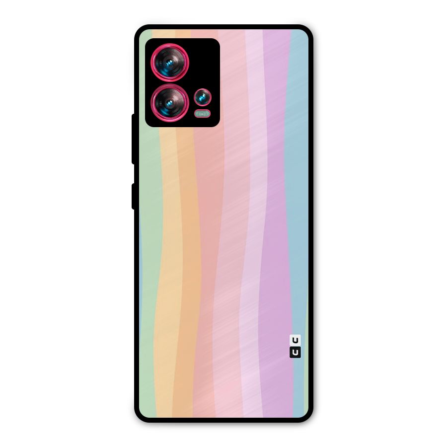 Pastel Curves Metal Back Case for Motorola Edge 30 Fusion