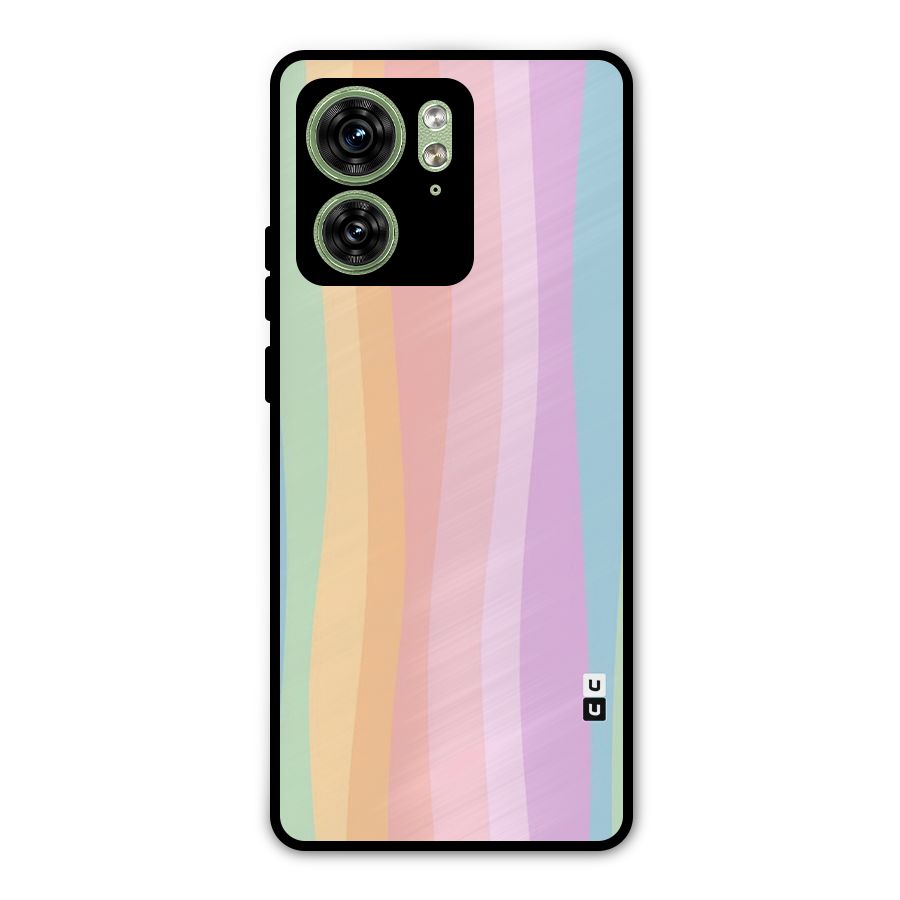 Pastel Curves Metal Back Case for Motorola Edge 40 5G