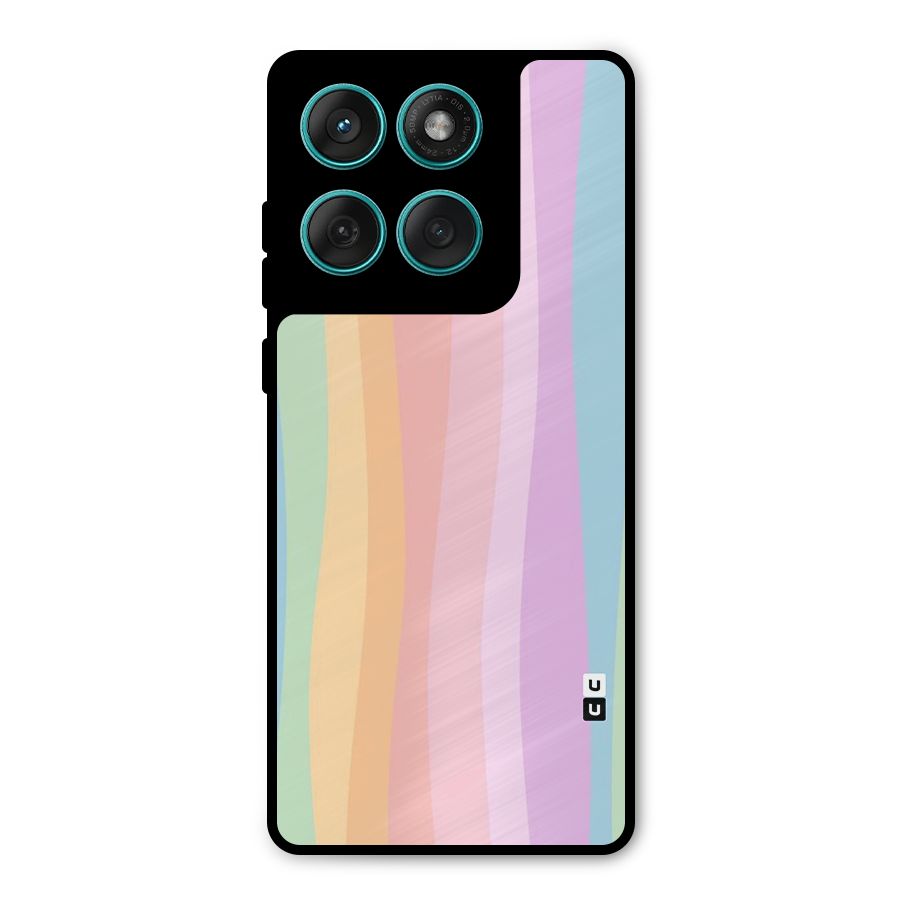 Pastel Curves Metal Back Case for Motorola Edge 60 Fusion