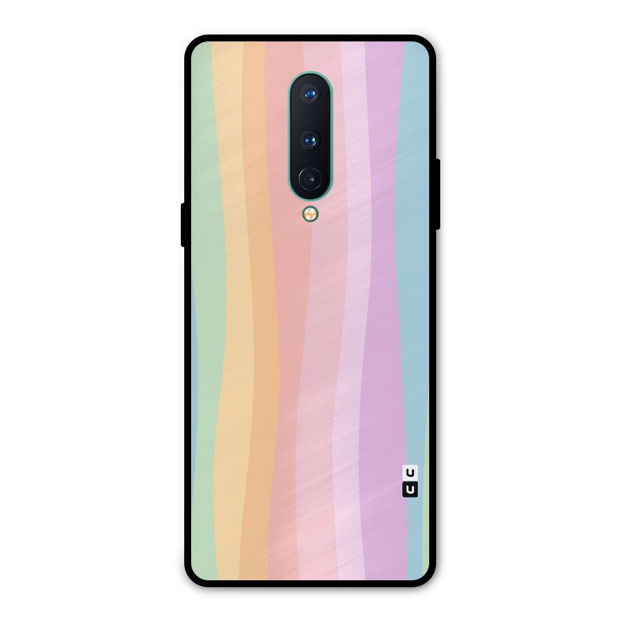 Pastel Curves Metal Back Case for OnePlus 8