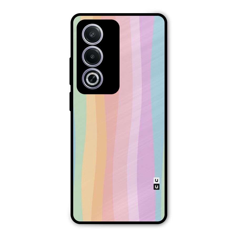 Pastel Curves Metal Back Case for Oppo A3 Pro