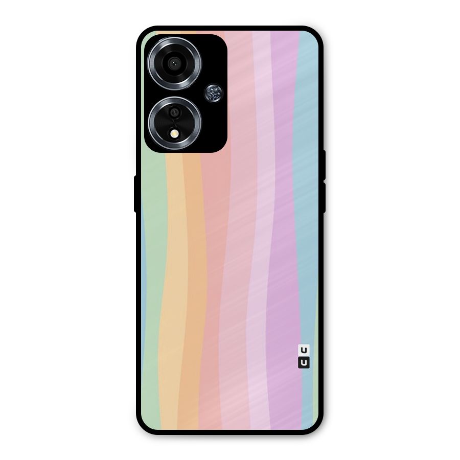 Pastel Curves Metal Back Case for Oppo A59
