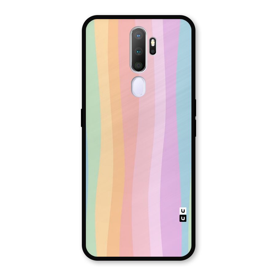 Pastel Curves Metal Back Case for Oppo A5 (2020)