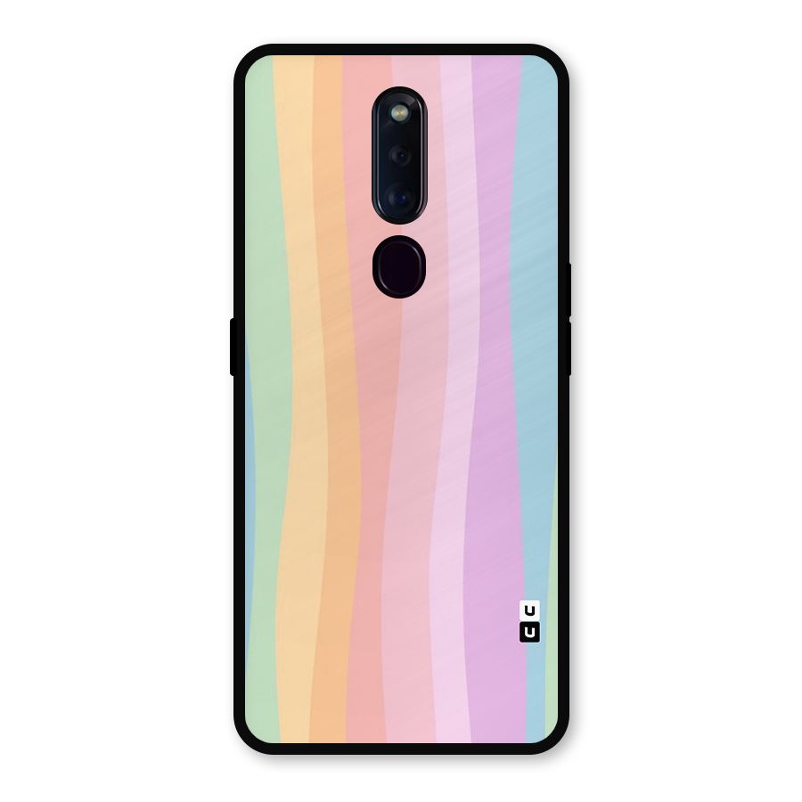 Pastel Curves Metal Back Case for Oppo F11 Pro