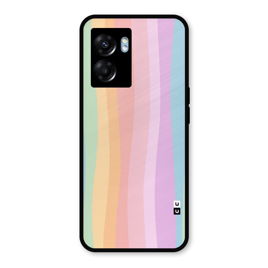 Pastel Curves Metal Back Case for Oppo K10 (5G)