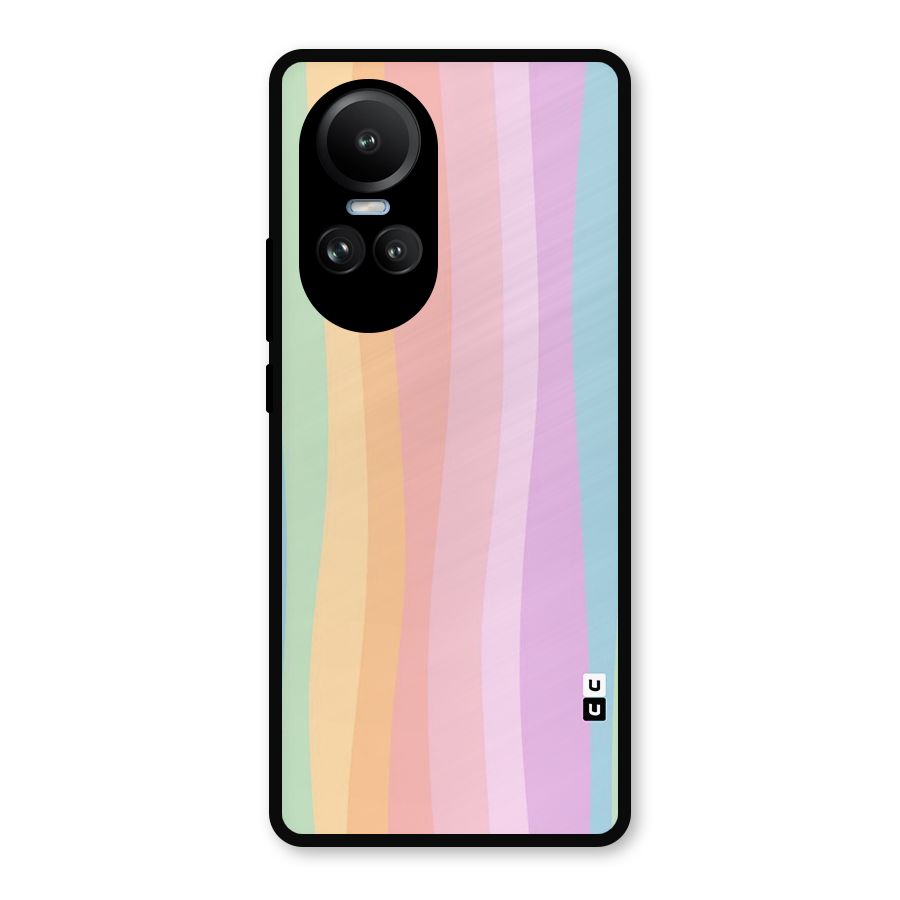 Pastel Curves Metal Back Case for Oppo Reno10