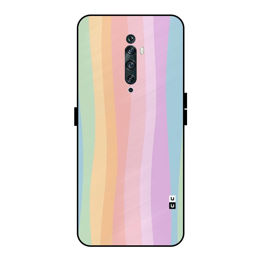 Pastel Curves Metal Back Case for Oppo Reno2 F